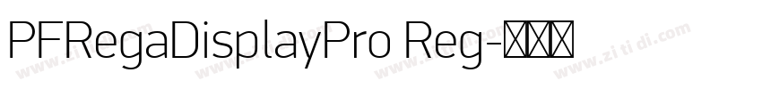 PFRegaDisplayPro Reg字体转换